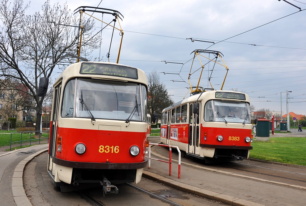 Прага, Tatra T3R.P № 8316; Прага, Tatra T3R.P № 8383