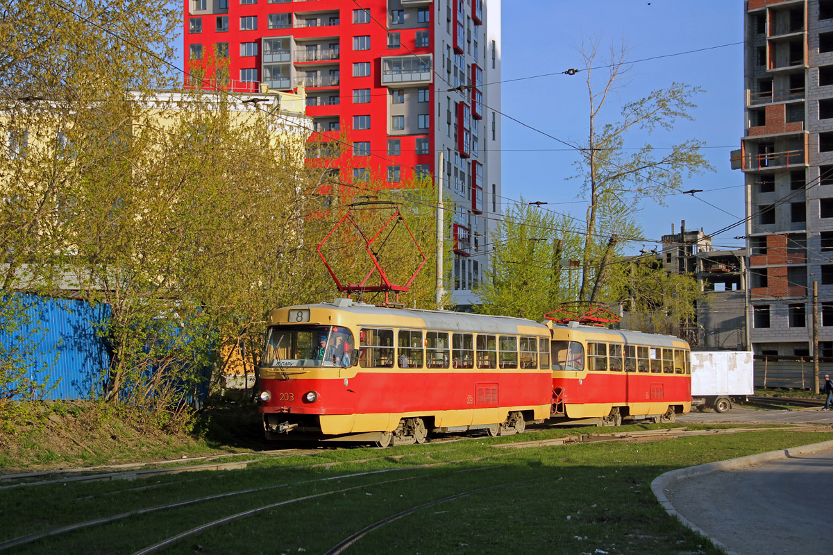 Екатеринбург, Tatra T3SU № 203; Екатеринбург, Tatra T3SU № 204