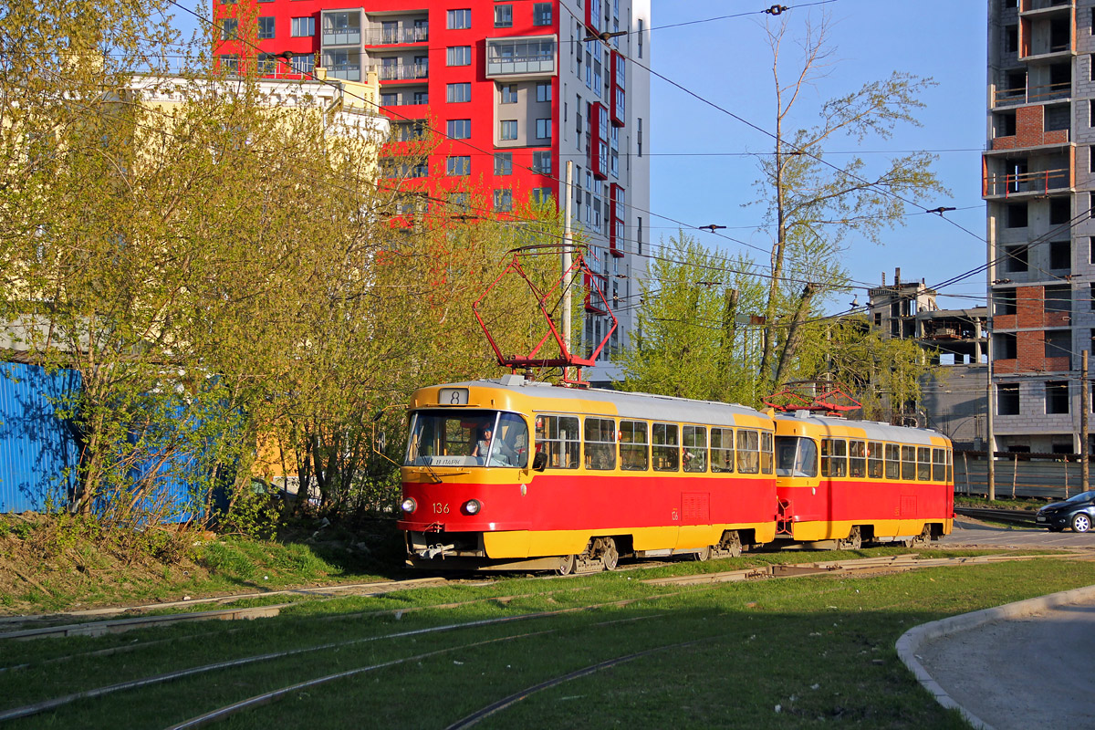 Екатеринбург, Tatra T3SU № 136