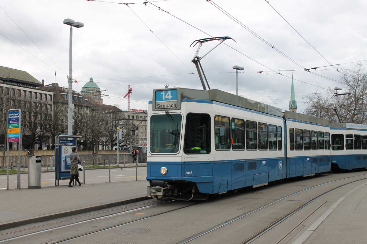 Цюрих, SWP/SIG/BBC Be 4/6 "Tram 2000" № 2046