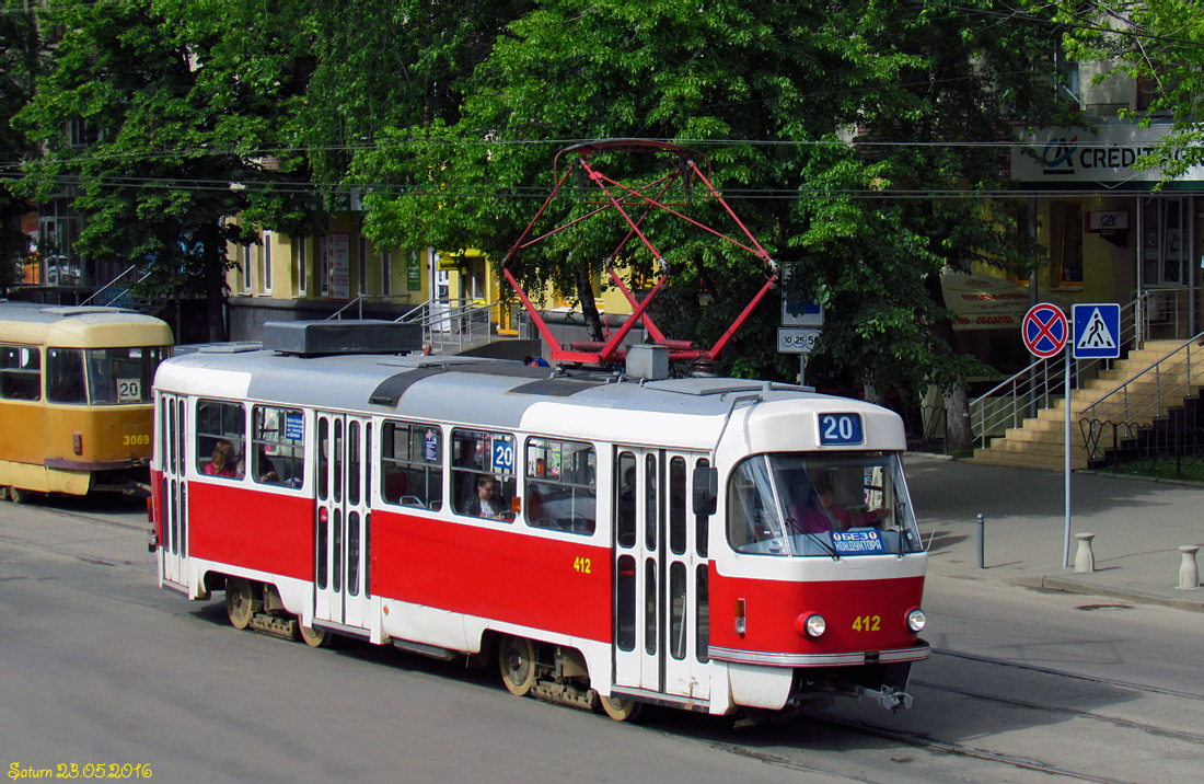 Харьков, Tatra T3M № 412