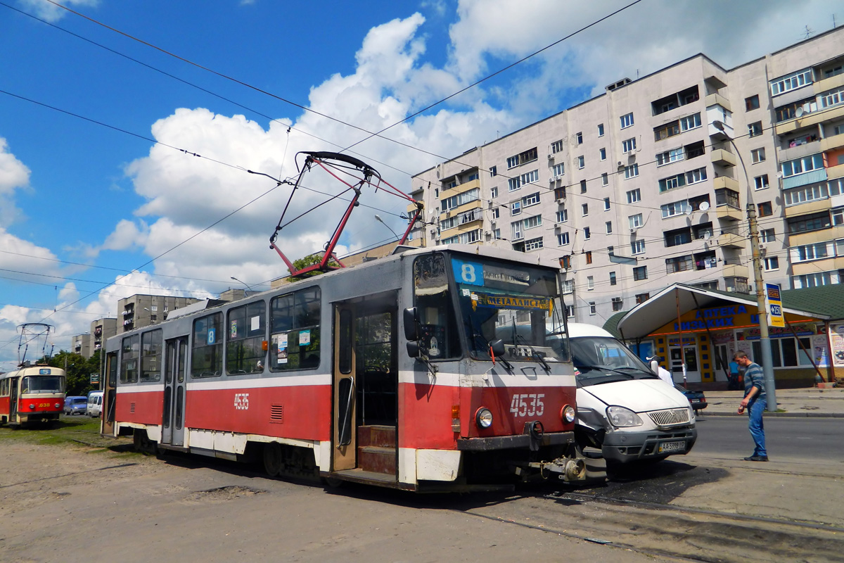 Харьков, Tatra T6B5SU № 4535; Харьков — Происшествия Харьков, Tatra T6B5SU № 4535; Харьков — Происшествия