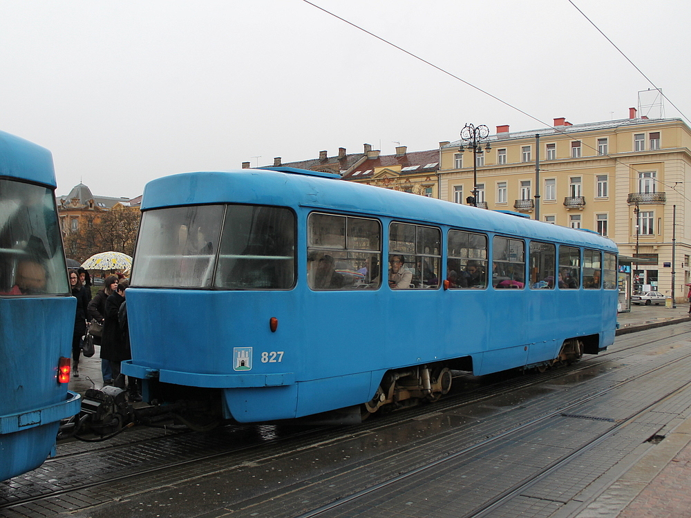 Zagreba, Tatra B4YU № 827