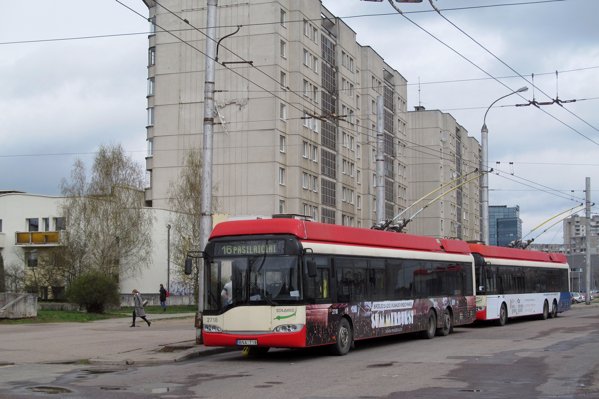 Вильнюс, Solaris Trollino II 15 AC № 2718