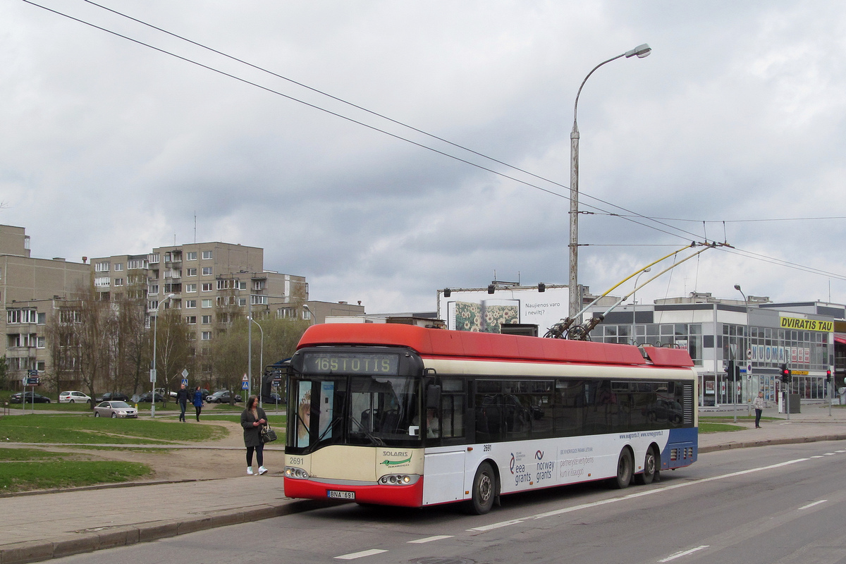 Вильнюс, Solaris Trollino II 15 AC № 2691