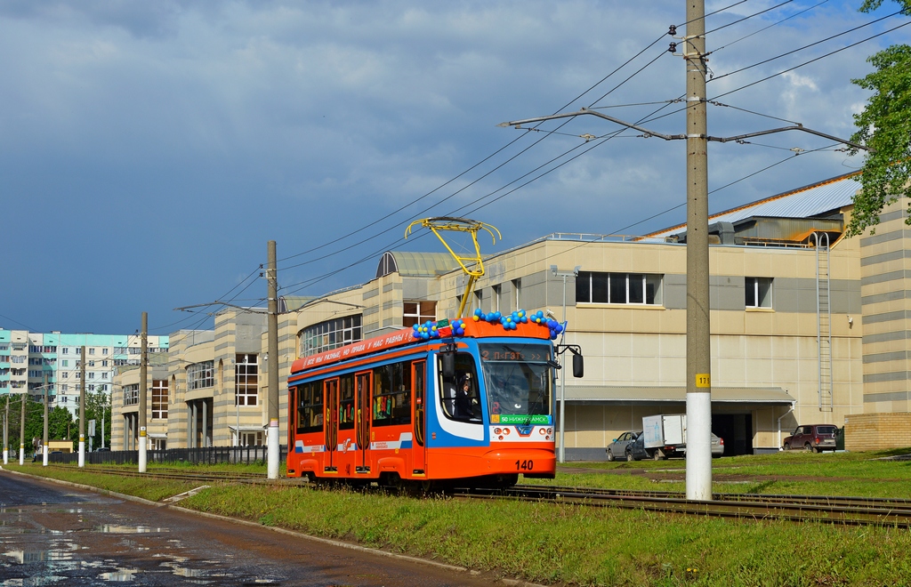 Nijnekamsk, 71-623-02 Nr. 140; Nijnekamsk — Parade of new trams — May 23, 2016
