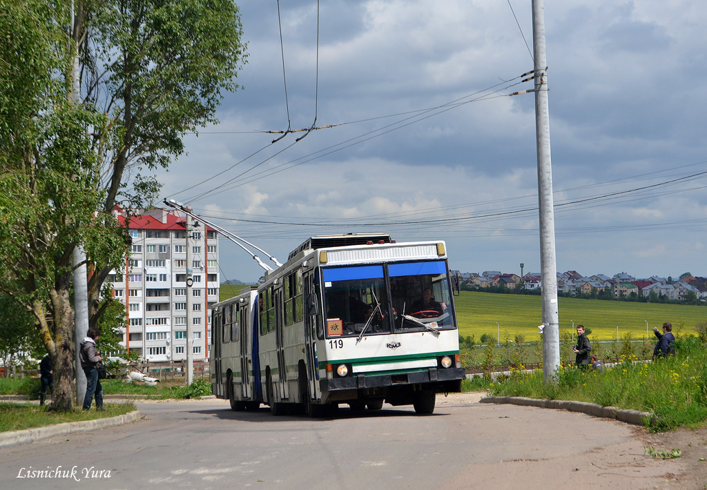 Тернополь, ЮМЗ Т1 № 119; Тернополь — Экскурсия на троллейбусе ЮМЗ Т1 #119 и Škoda 14Tr # 101, 15.05.2016