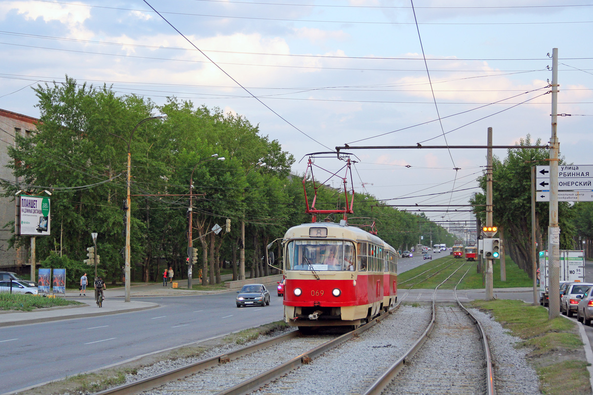 Jekaterinburg, Tatra T3SU (2-door) № 069