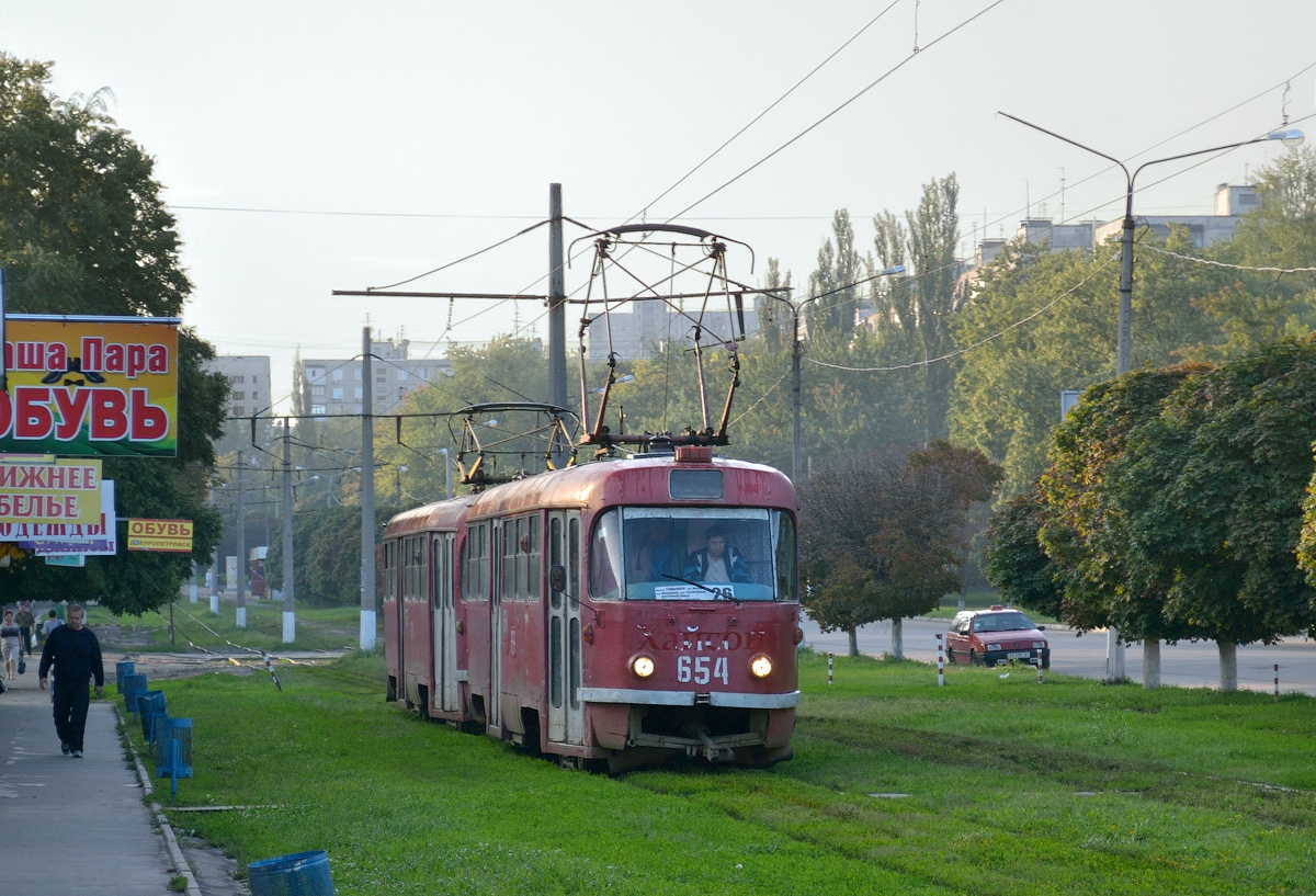 Харьков, Tatra T3SU № 654