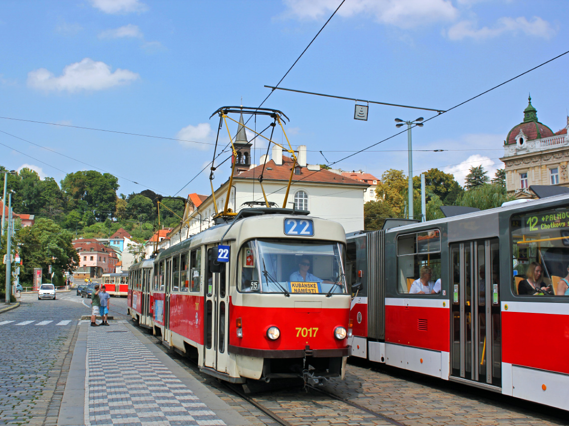 Prága, Tatra T3SU — 7017