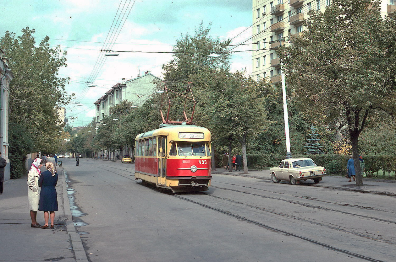 Москва, Tatra T2SU № 435; Москва — Исторические фотографии — Трамвай и Троллейбус (1946-1991)