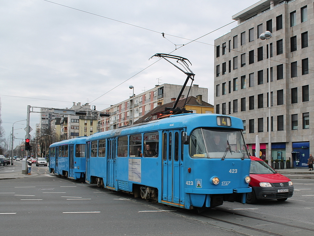 Загреб, Tatra T4YU № 423