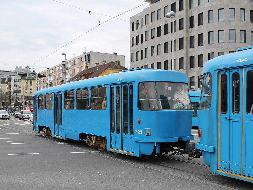 Загреб, Tatra B4YU № 829