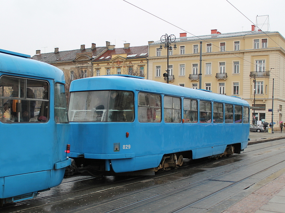 Загреб, Tatra B4YU № 829