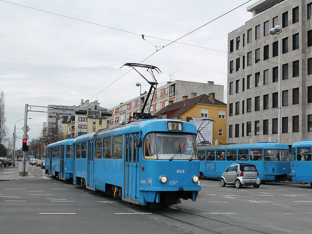 Загреб, Tatra T4YU № 454
