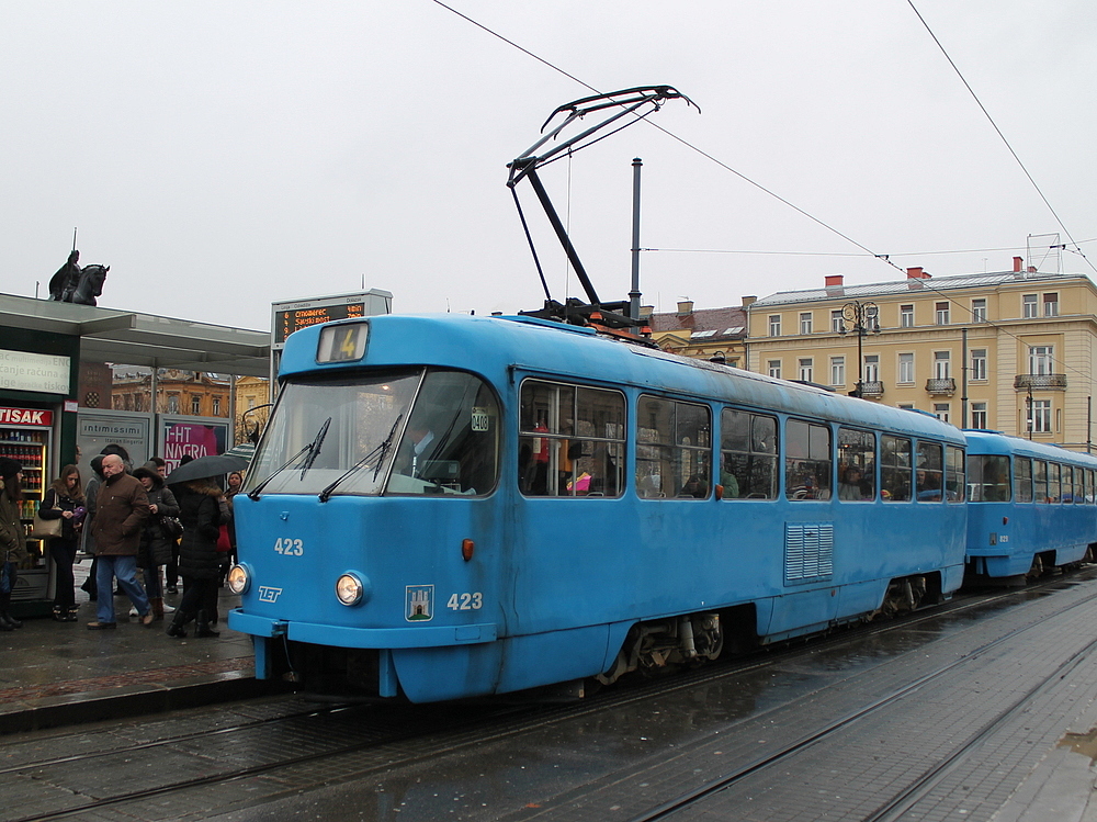 Загреб, Tatra T4YU № 423