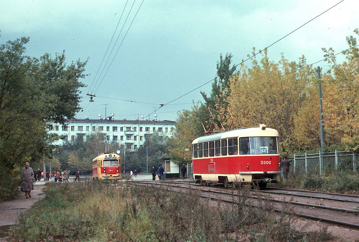 Москва, Tatra T3SU № 5000; Москва — Исторические фотографии — Трамвай и Троллейбус (1946-1991)