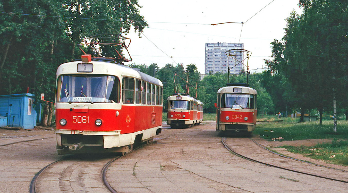 Москва, Tatra T3SU № 5061; Москва, Tatra T3SU № 5315; Москва, Tatra T3SU (двухдверная) № 2042