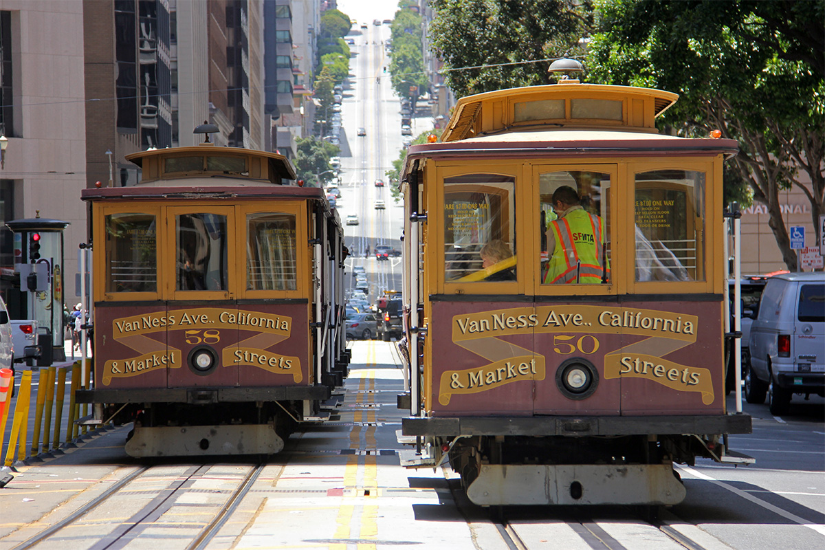 Сан-Франциско, область залива, California cable car № 58; Сан-Франциско, область залива, California cable car № 50