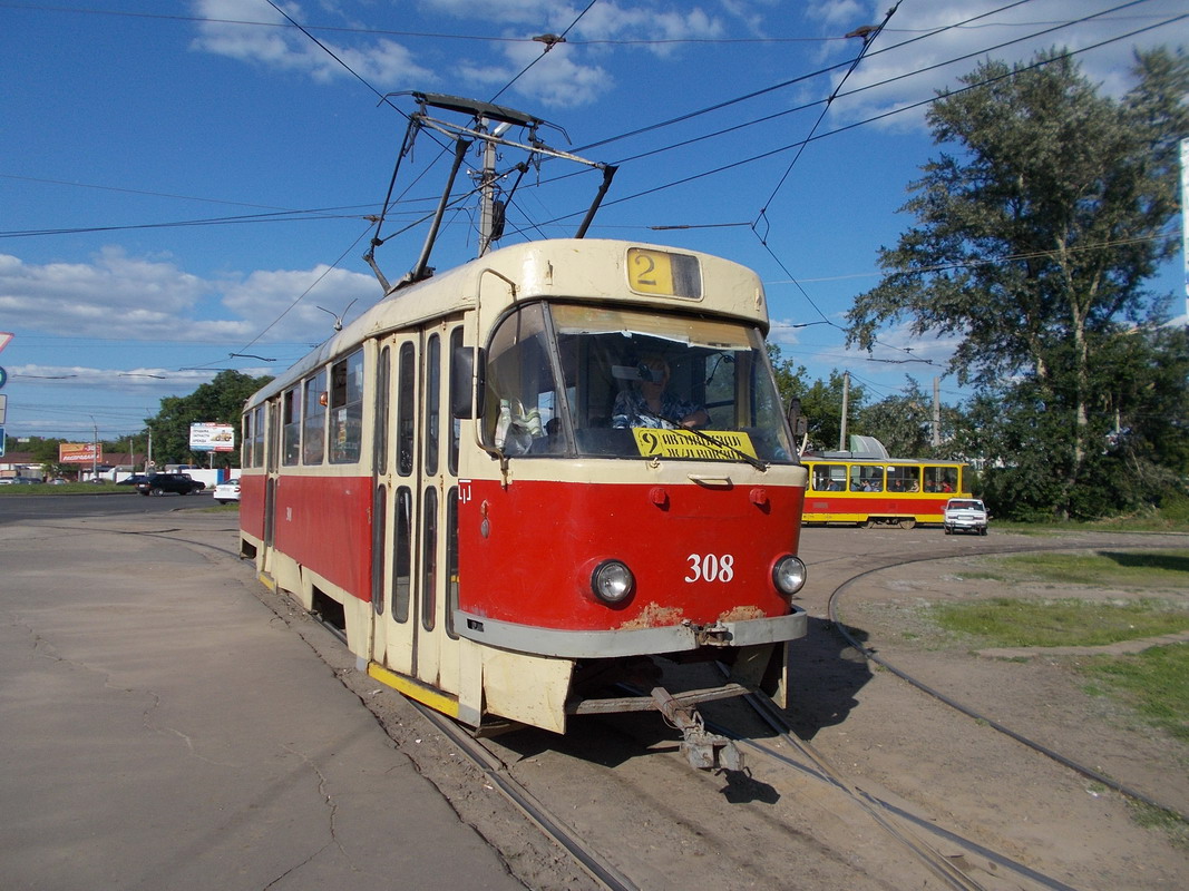 Курск, Tatra T3SU № 308