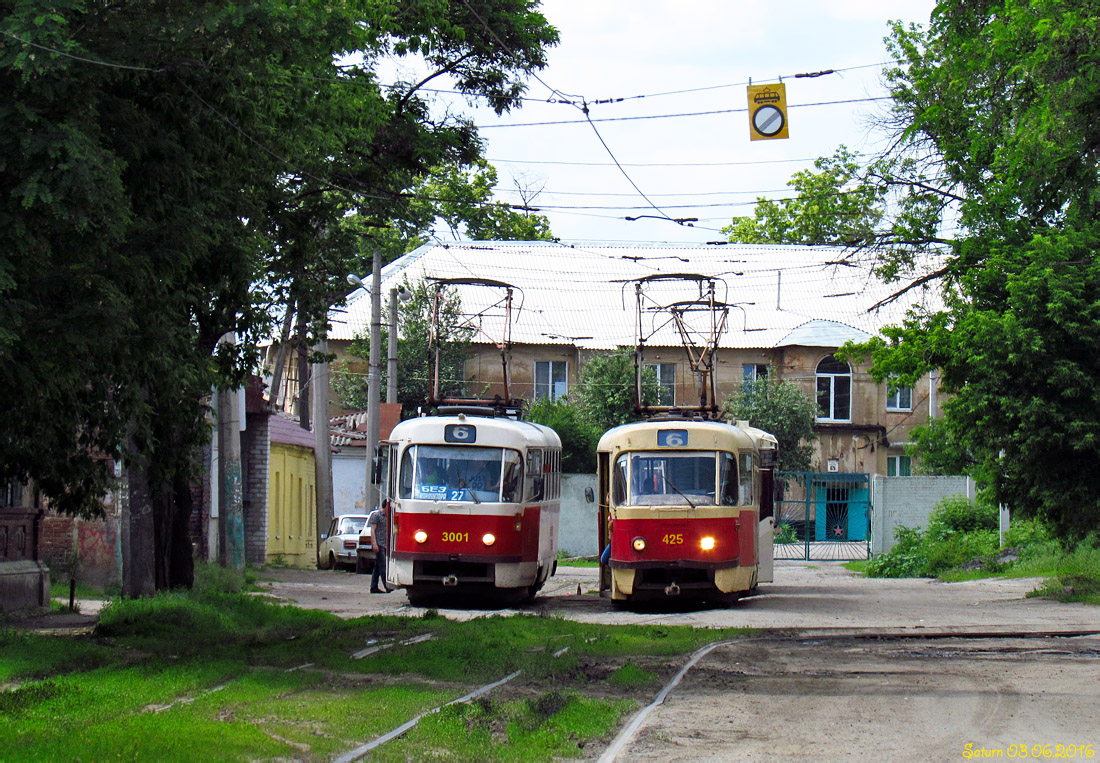 Харьков, Tatra T3A № 3001; Харьков, Tatra T3SU № 425