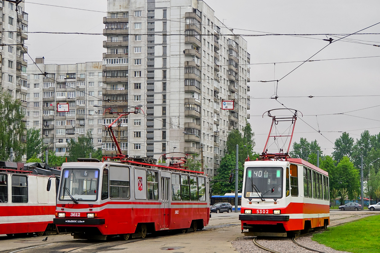Санкт-Петербург, ТС-77 № 3612; Санкт-Петербург, 71-134К (ЛМ-99К) № 5302