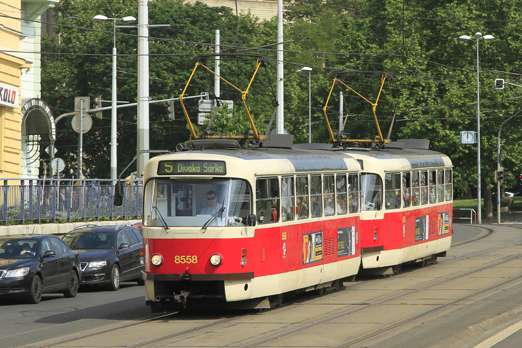 Прага, Tatra T3R.P № 8558