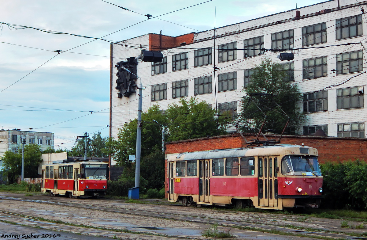 Тула, Tatra T6B5SU № 47; Тула, Tatra T3SU № 15