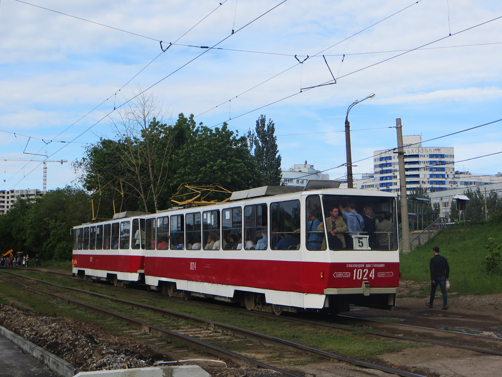 Самара, Tatra T6B5SU № 1024