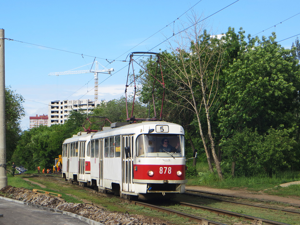 Самара, Tatra T3E № 878