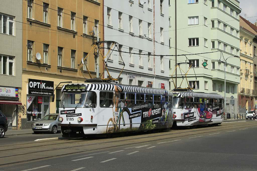 Прага, Tatra T3R.PV № 8185; Прага, Tatra T3R.PV № 8184