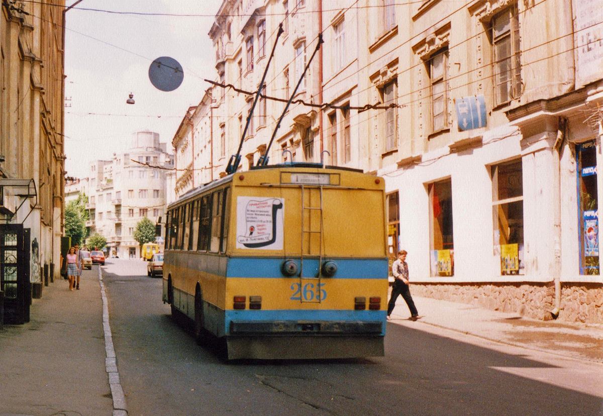 Черновцы, Škoda 14Tr02 № 265; Черновцы — Исторические фотографии (1992-2000 годов)