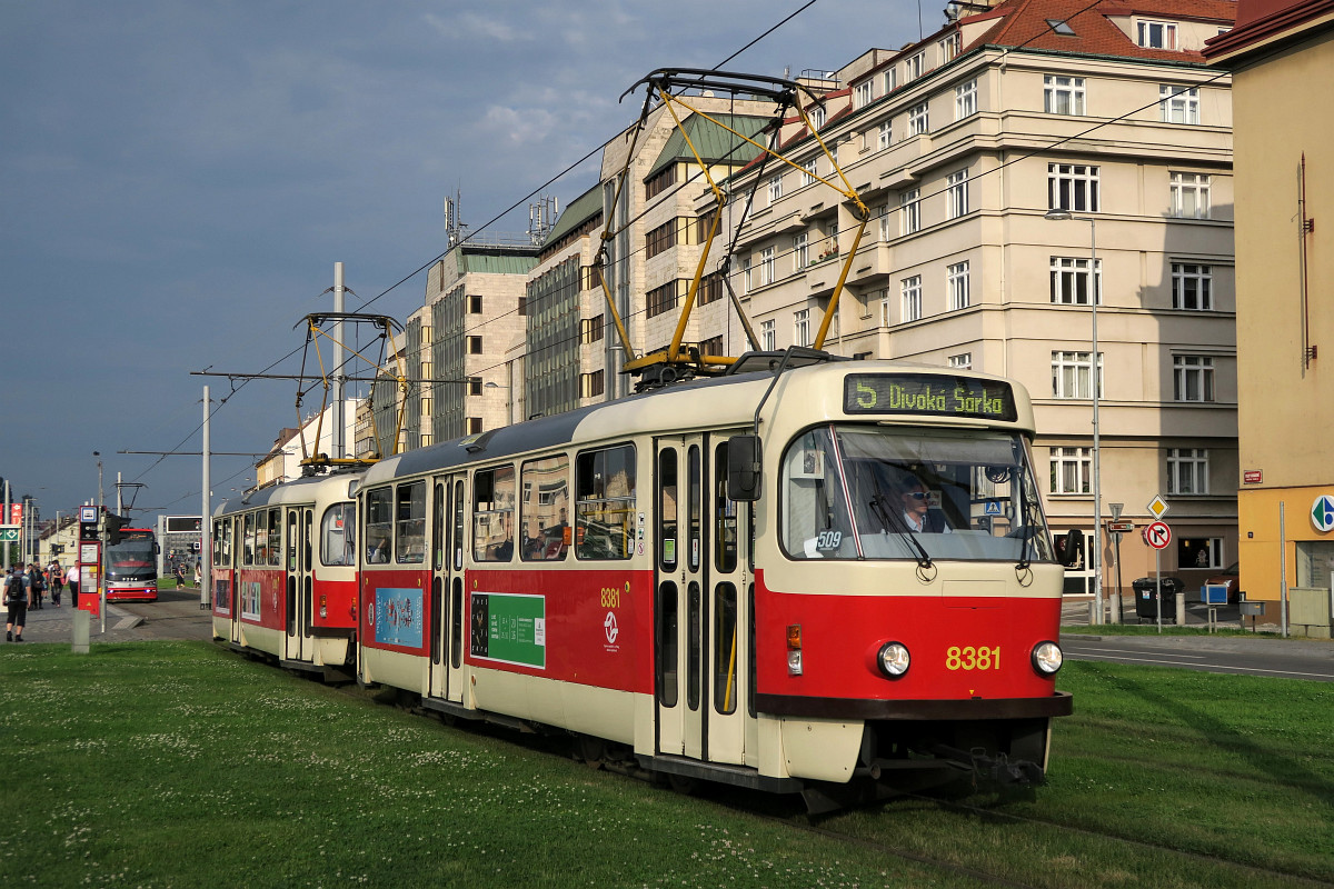 Прага, Tatra T3R.P № 8381