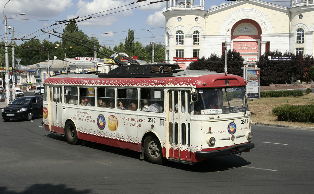 Крымский троллейбус, Škoda 9Tr19 № 3512