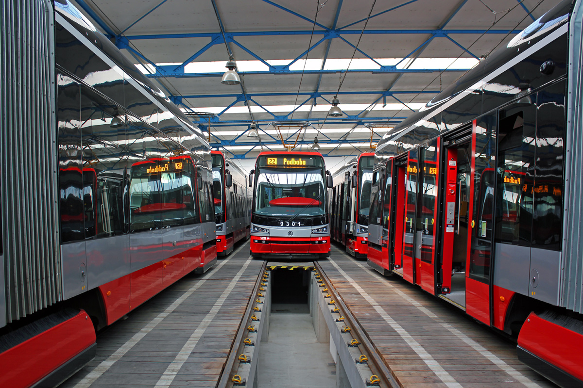 Прага, Škoda 15T3 ForCity Alfa Praha № 9301; Прага — Трамвайные депо Прага, Škoda 15T3 ForCity Alfa Praha № 9301; Прага — Трамвайные депо