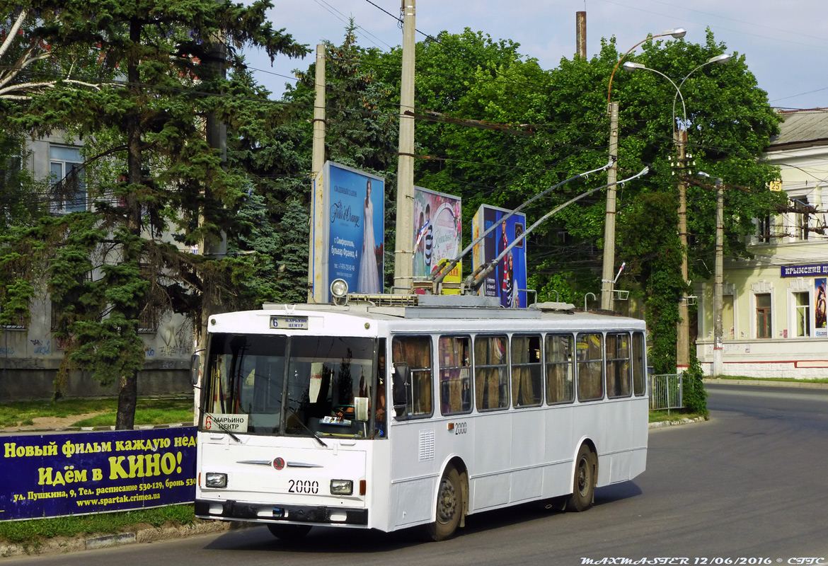Крымский троллейбус, Škoda 14Tr02/6 № 2000