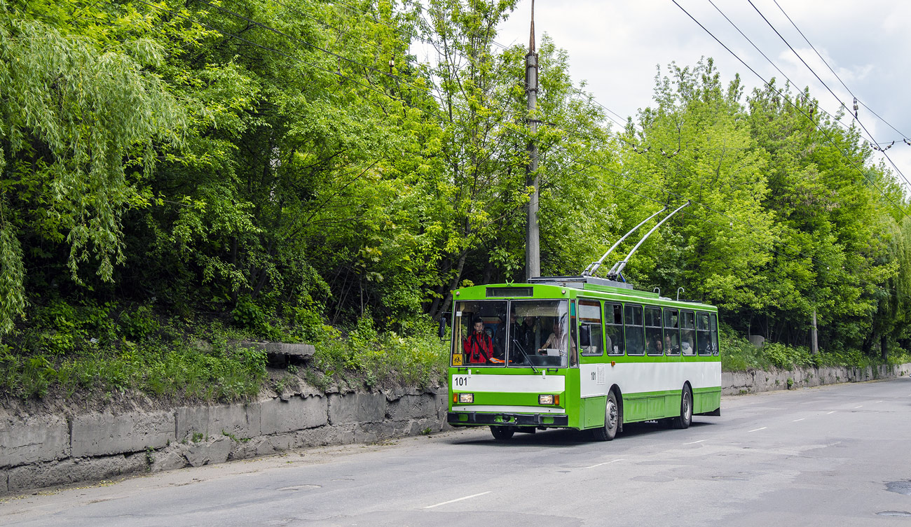 Тернополь, Škoda 14Tr02/6 № 101; Тернополь — Экскурсия на троллейбусе ЮМЗ Т1 #119 и Škoda 14Tr # 101, 15.05.2016