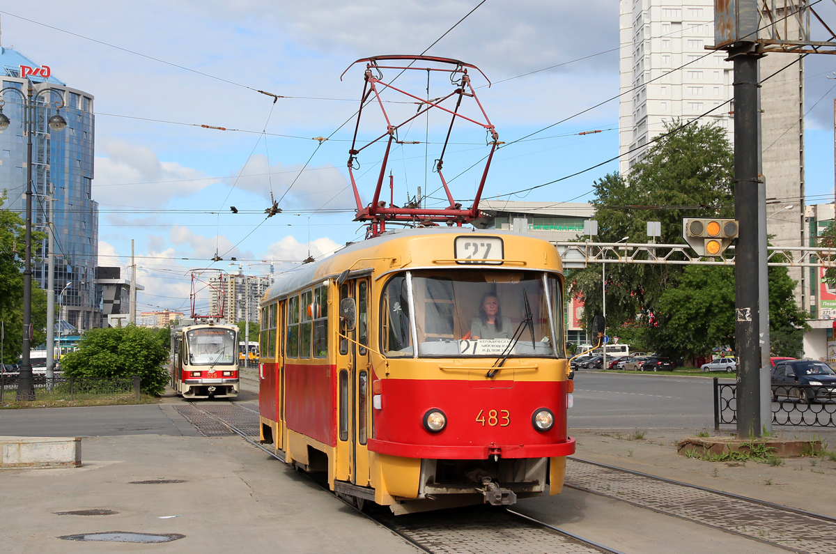Екатеринбург, Tatra T3SU (двухдверная) № 483