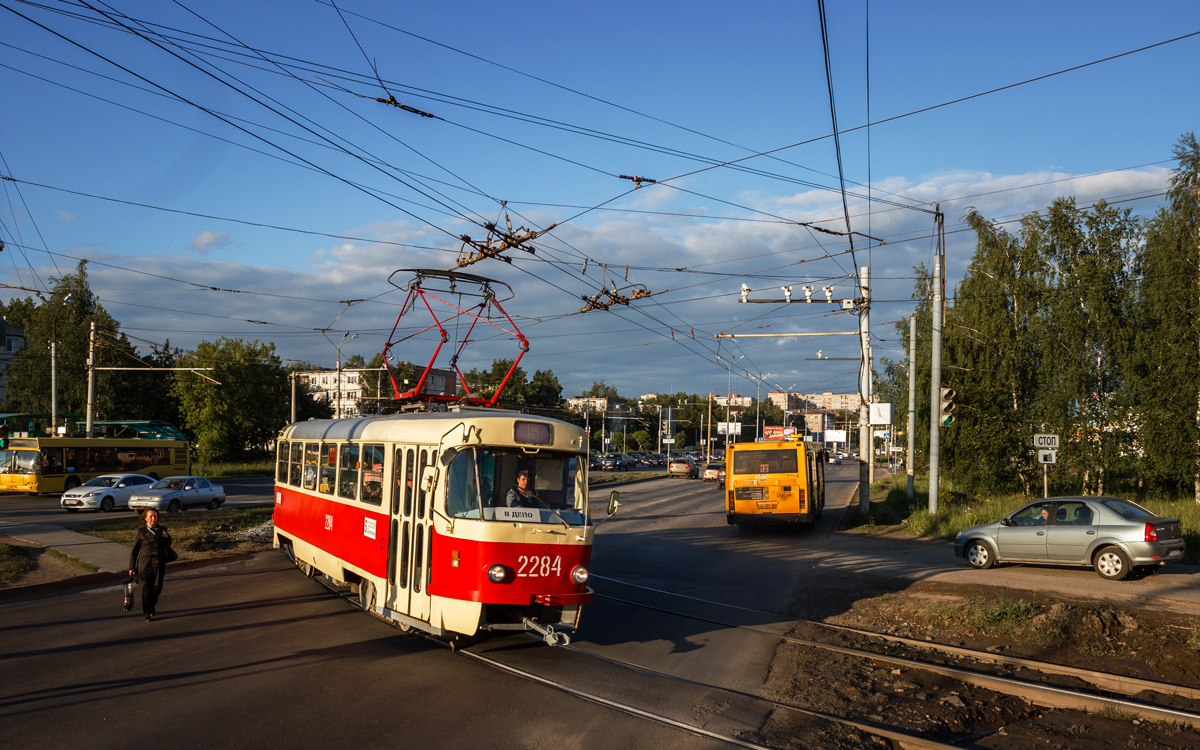 Ижевск, Tatra T3SU (двухдверная) № 2284