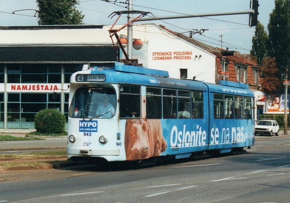 Загреб, Duewag GT6 № 943