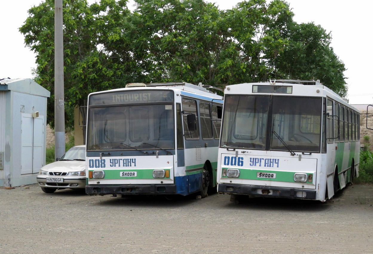 Urgench, Škoda 14Tr13/6M č. 008; Urgench, Škoda 14Tr13/6 č. 006