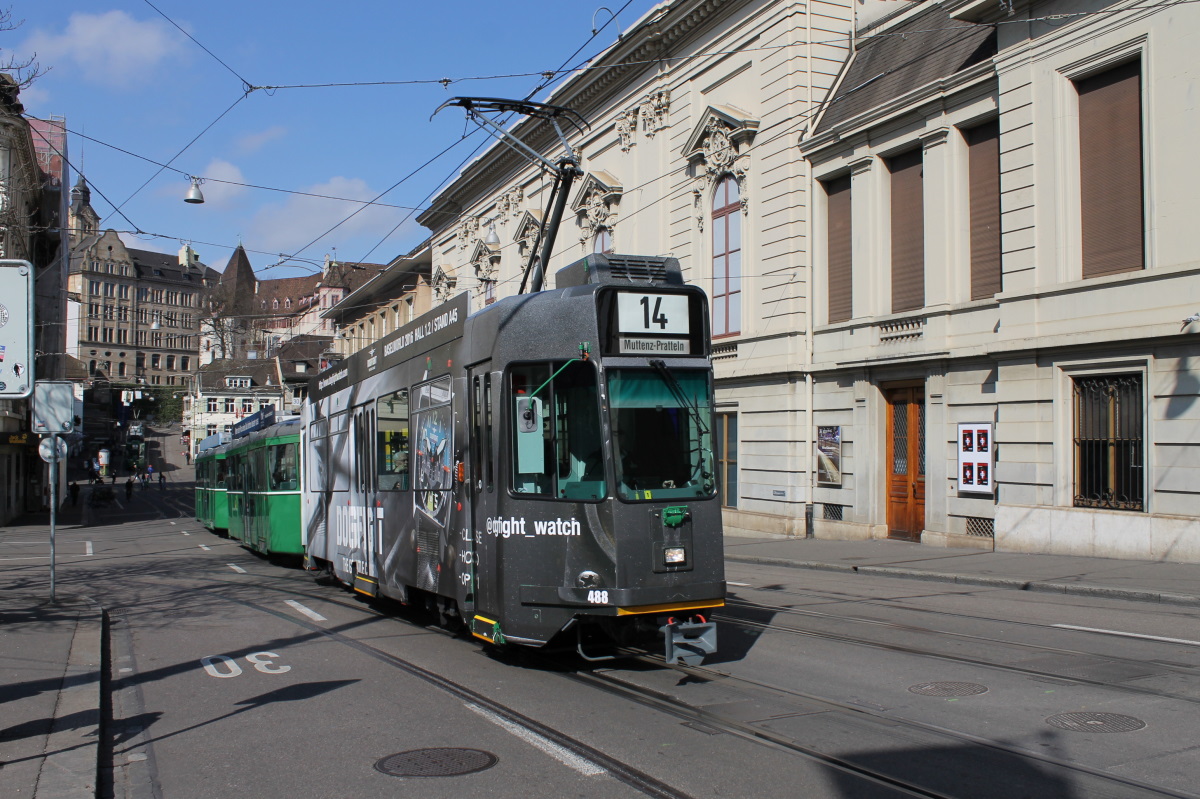 Basel, Schindler/SIG/BBC Be 4/4 # 488 Basel, Schindler/SIG/BBC Be 4/4 # 488