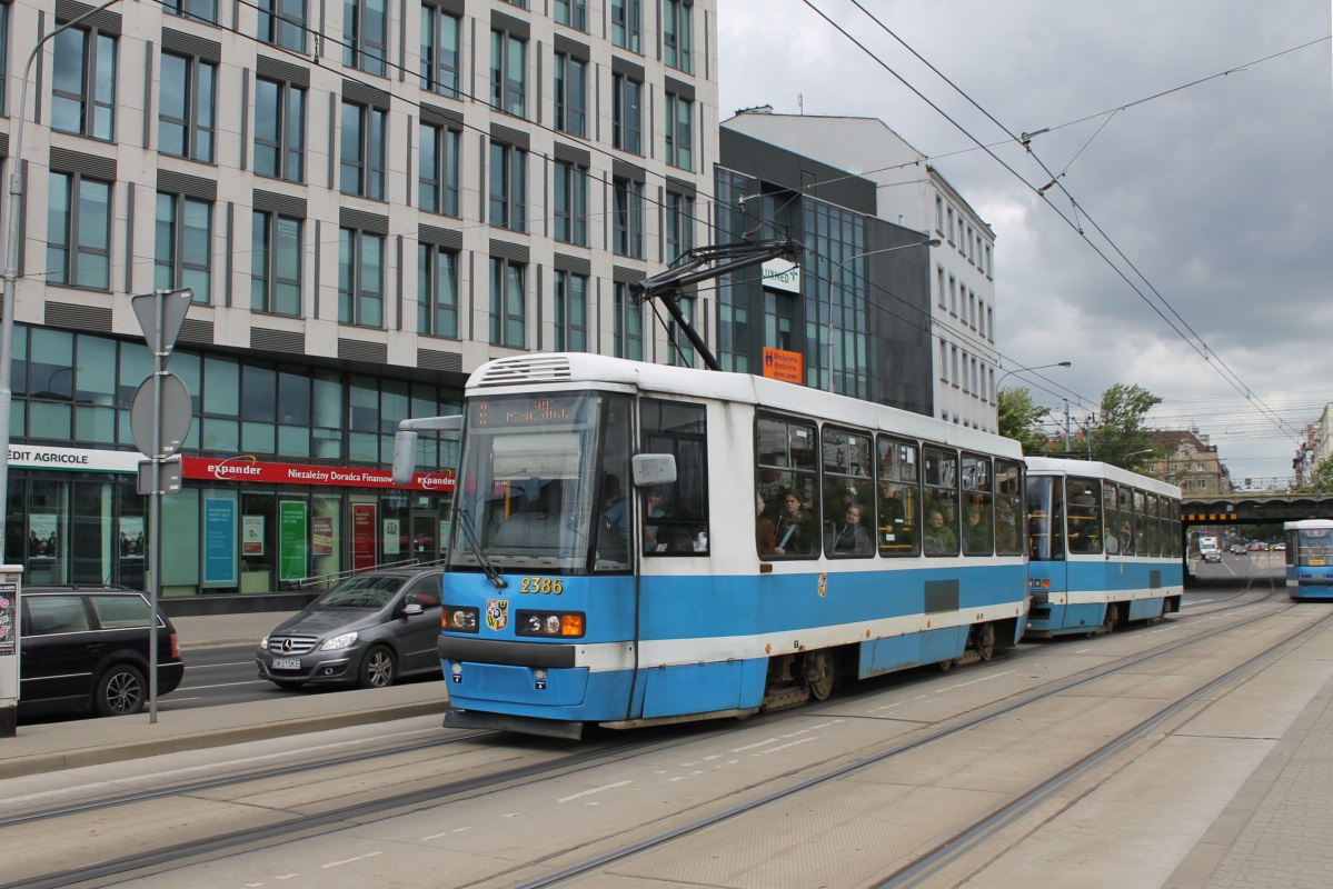 Wrocław, Konstal 105NWr № 2386