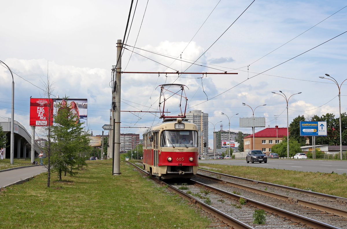 Екатеринбург, Tatra T3SU № 665