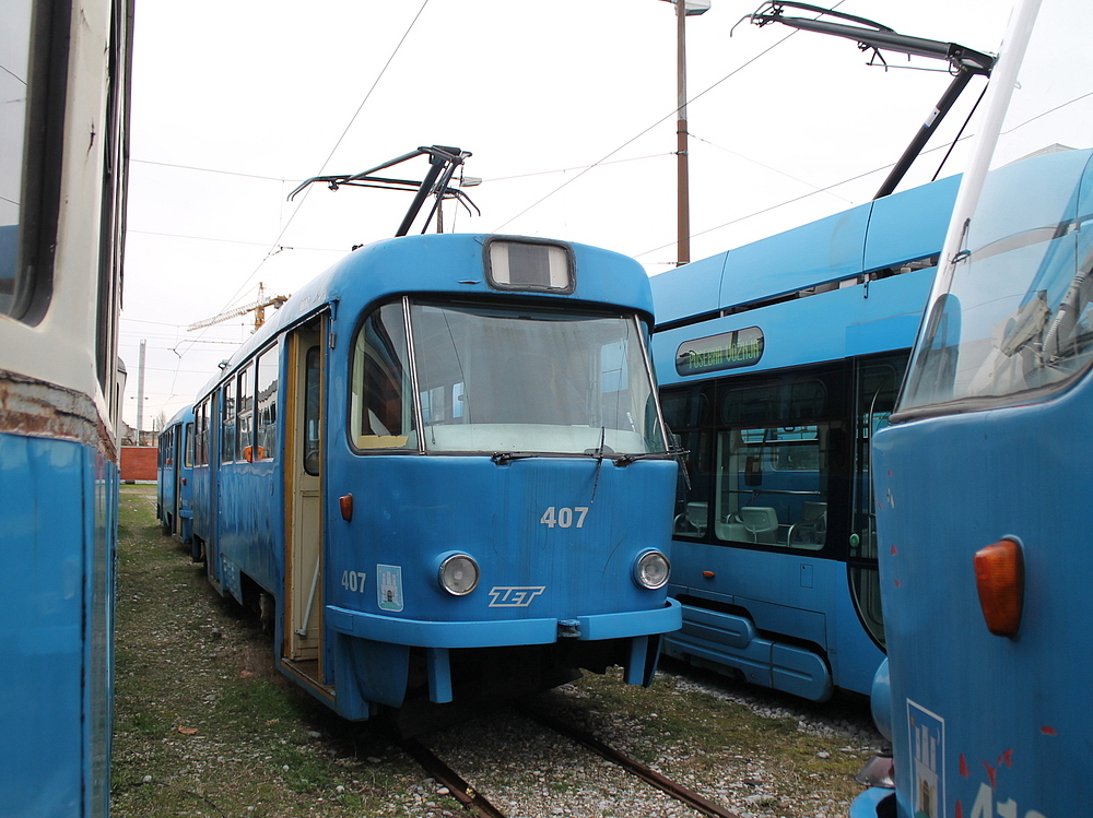 Загреб, Tatra T4YU № 407