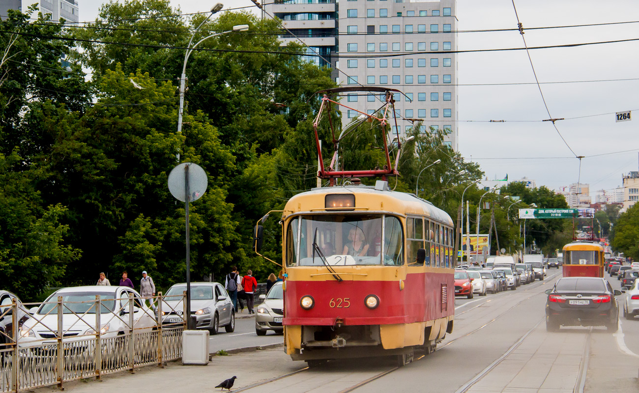 Екатеринбург, Tatra T3SU (двухдверная) № 625