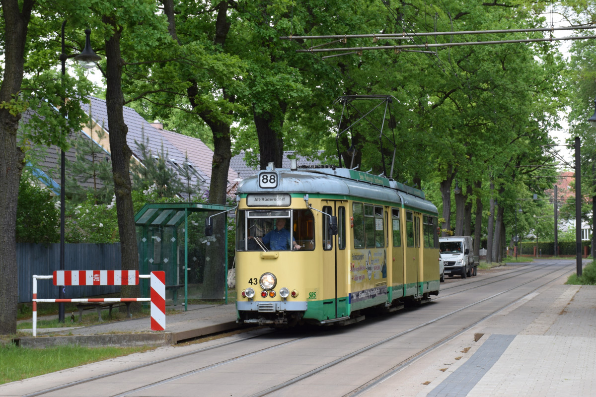 Schöneiche – Rüdersdorf, Duewag GT6ZR Nr. 43