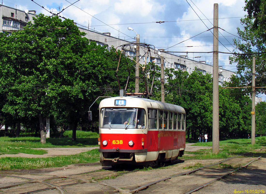 Харьков, Tatra T3SUCS № 638