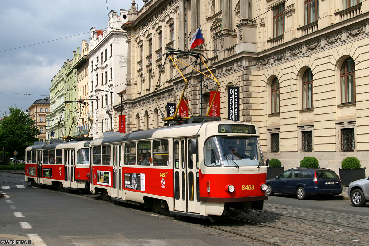 Прага, Tatra T3R.P № 8458
