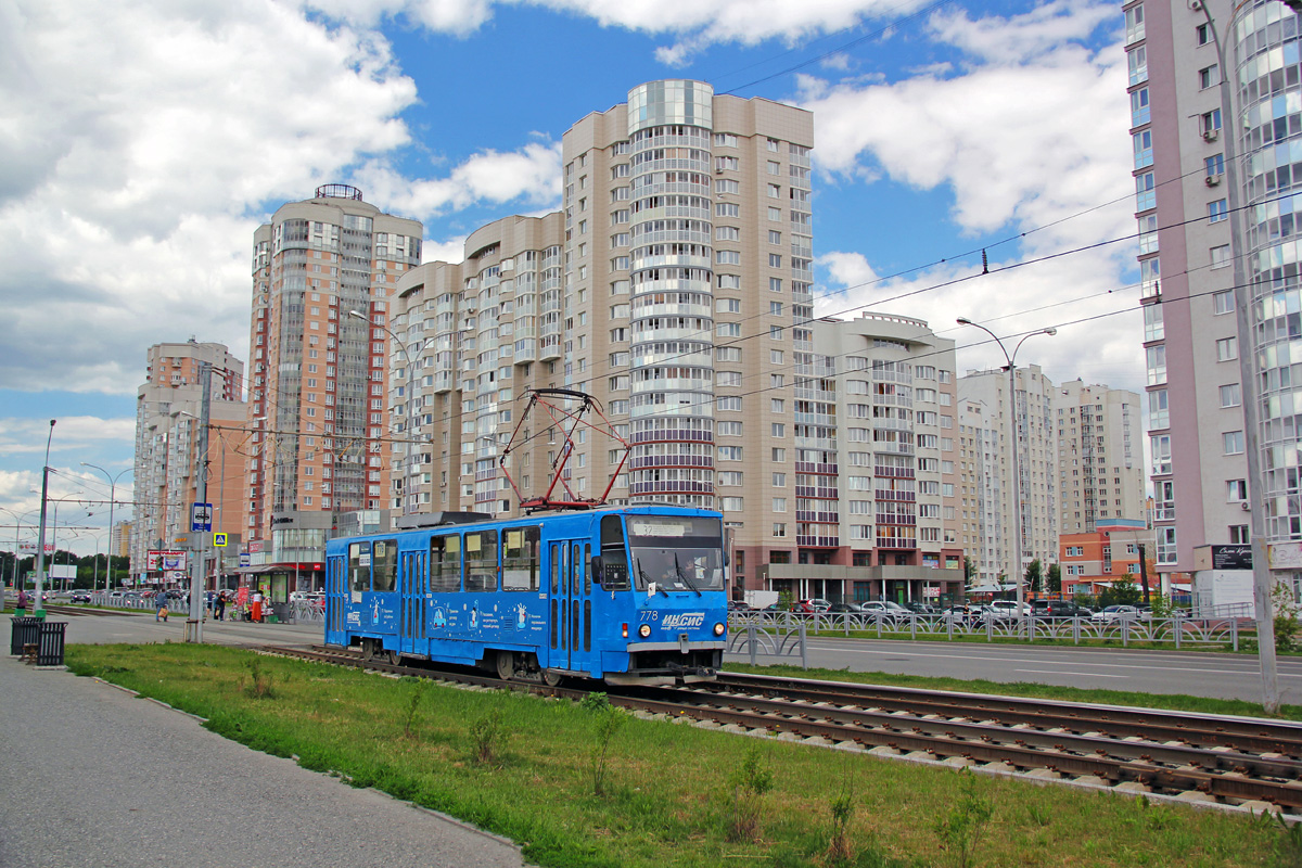 Екатеринбург, Tatra T6B5SU № 778